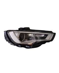 Audi A3 12-16 Headlight Bi-Xenon With Led Daytime Running Light Chrome Rh Right