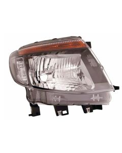 Ford Ranger Pickup 2012 - 2016 Chrome Headlight Headlamp Drivers Side O/S Rh