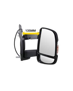 Fiat Ducato Citroen Relay Peugeot Boxer 2006-2025 Electric Medium Arm Door Wing Mirror Rh Right