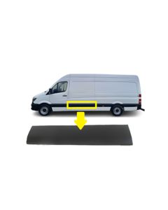 Mercedes Sprinter 2006 - 2018 & Vw Crafter 2006-2017 Moulding Trim Plastic Strip Sliding Door Lh Left N/S