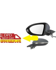 VW Golf Estate - Golf 3 and 5 Door Hatchback MK7 - 2013-2020 Door Wing Mirror Electric Power Fold Left Side Nearside Passenger Side N/S