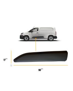 Citroen Berlingo - Peugeot Partner - Vauxhall Combo 2018 - 2024 Toyota Proace City - Fiat Doblo 2020 - 2025 FRONT DOOR MOULDING TRIM LH Left Side Passenger Side Nearside N/S