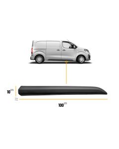 FITS Citroen Dispatch VAN 2016 - 2025 FRONT DOOR BLACK MOULDING TRIM RH Right Side Driver Side Offside O/S
