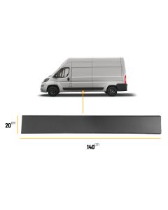 MOULDING TRIM FRONT DOOR FIT PEUGEOT BOXER - FIAT DUCATO 2006 - 2025 - MOVANO 2022 - 2024 -  GREY - LH Left Side Passenger Side Nearside N/S