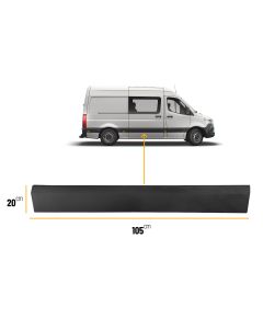 Mercedes Sprinter 2006 - 2018 & Vw Crafter 2006-2017 Moulding Trim Plastic Strip Driver Side Off Side