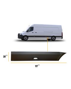 Mercedes Sprinter 2006 - 2018 & Vw Crafter Lwb 2006-2017 Moulding Trim Plastic Strip Passenger Side N/S