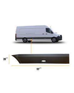 Mercedes Sprinter 2006 - 2018 & Vw Crafter Lwb 2006-2017 Moulding Trim Plastic Strip Driver Side Off