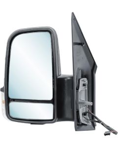 Mercedes Sprinter 2006 - 2018 & Vw Crafter 2006 - 2017 Short Arm Manual Door Wing Mirror Passenger Near Left Side-