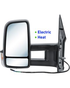 Mercedes Sprinter 2006 - 2018 & Vw Crafter 2006 - 2017 Long Arm Electric Door Wing Mirror Passenger Side Nearside Left Side N/S LH