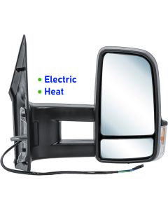 Mercedes Sprinter 2006 - 2023 & Vw Crafter 2006 - 2017 Long Arm Electric Door Wing Mirror Right Side Driver Side Offside O/S RH
