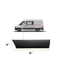 FITS MERCEDES SPRINTER 2018-2025 FRONT DOOR MOULDING TRIM LH LEFT SIDE NEAR SIDE