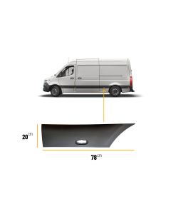 MEDIUM WHEEL BASE MWB SPRINTER 2018- MOUDLING TRIM LH LEFT SIDE NEAR SIDE
