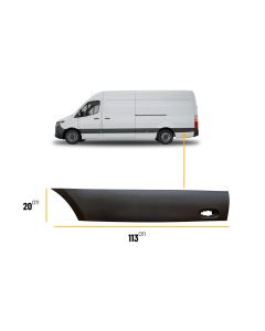 FOR LWB SPRINTER 2018 - 2025 SIDE DOOR MOULDING TRIM LH Left Side Passenegr Side Nearside N/S