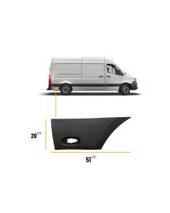 MEDIUM WHEEL BASE MWB SPRINTER 2018 - 2025 MOUDLING TRIM Right Side Driver Side Offside O/S RH