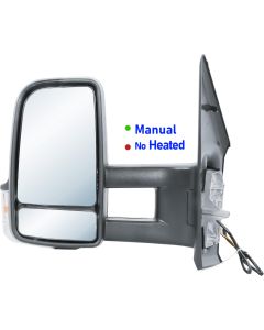 Mercedes Sprinter 2018 - 2025 Long Arm Wing Mirror Manual Lh Left Side Passenger Side Nearside N/S