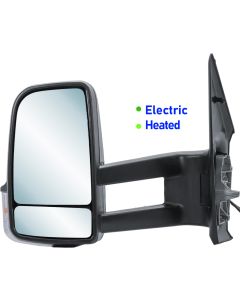 Mercedes Sprinter Van 2018 - 2025 Electric Long Arm Door Wing Mirror LH Left Side Passenger Side Nearside N/S