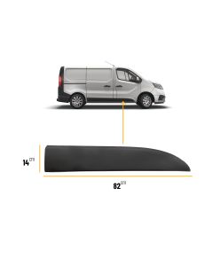 Vauxhall Vivaro 2014-2019 & Renault Trafic 2014-2022 & Nv300 2016-2021 Front Door Moulding Trim Panel Driver Side Off Side